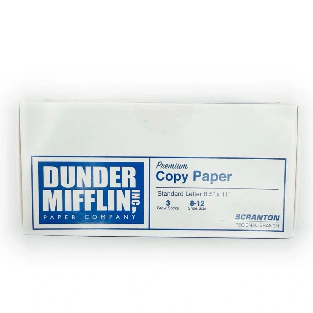 The Office Crew Socks Gift Set Schrute Farms Dunder Mifflin Gift Set 2000s Y2K